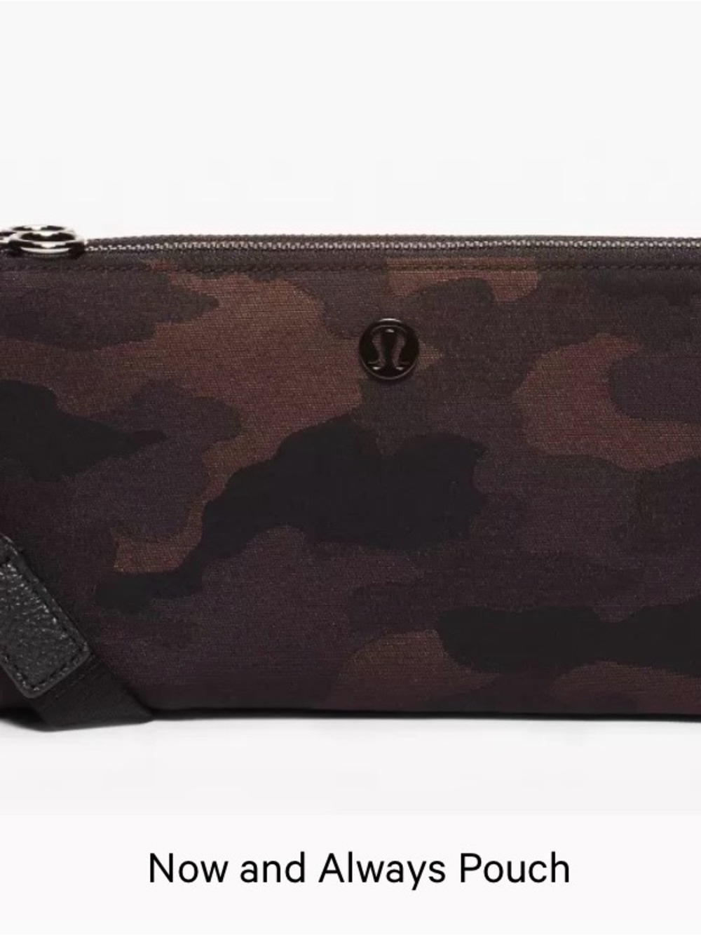 lululemon athletica Now and Always Pouch - Brown & Black Camo